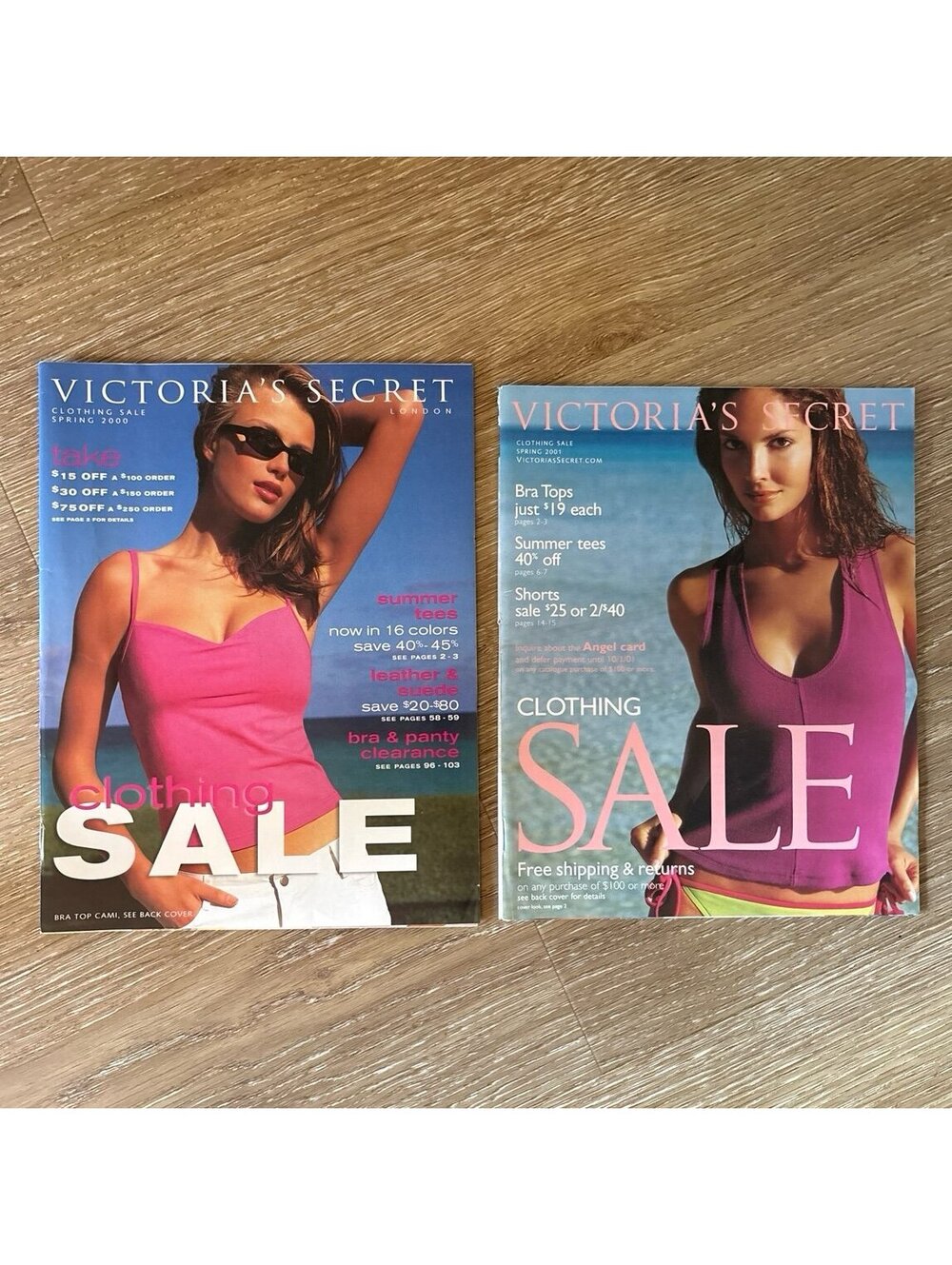 Vintage Victoria’s Secret Clothing Sale Catalog Lot 2000 2001 London 2 Books